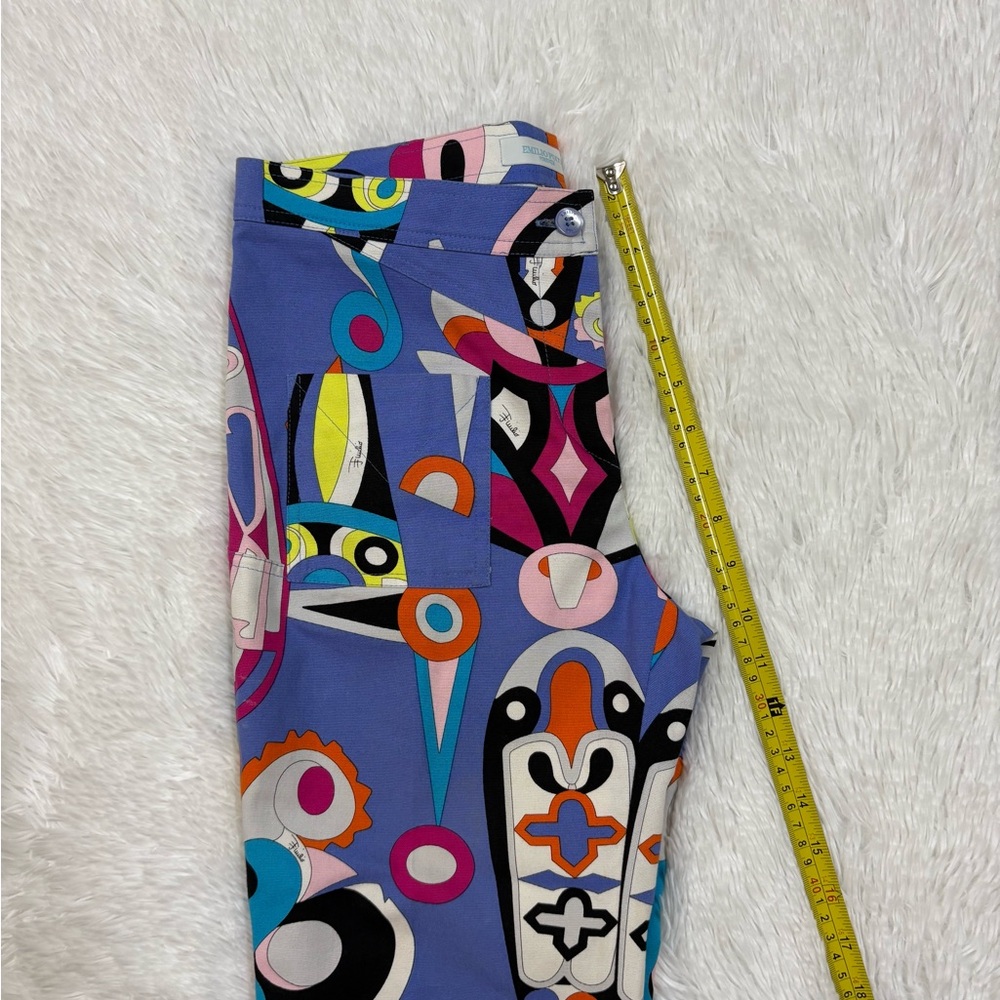 Emilio Pucci Multicolor Abstract Pattern Pants - Picture 7 of 10